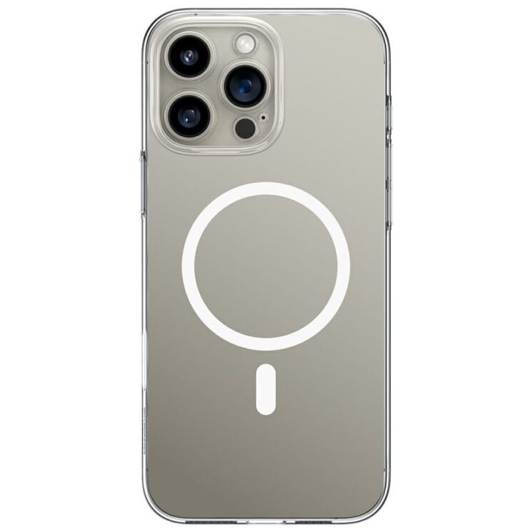 Защитный чехол BASEUS Crystal Magnetic Phone Case для Apple iPhone 16 Pro - Transparent: фото 1 из 4