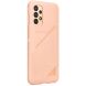 Защитный чехол Card Slot Cover для Samsung Galaxy A13 (А135) EF-OA135TPEGRU - Peach (297471P). Фото 2 из 5