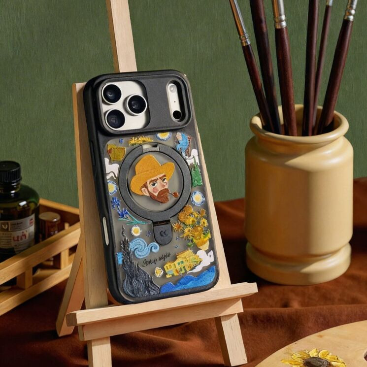 Защитный чехол CASEKOO Magic Stand Pro для iPhone 17 Pro Max - Artist: фото 3 из 4