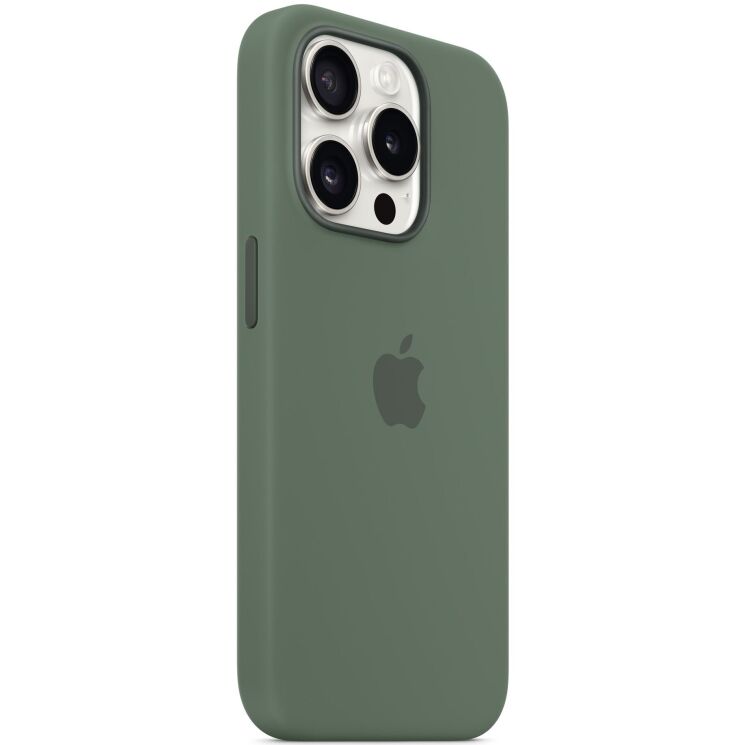 Защитный чехол Copiex Silicone Case with MagSafe для Apple iPhone 15 Pro - Cypress: фото 5 из 6