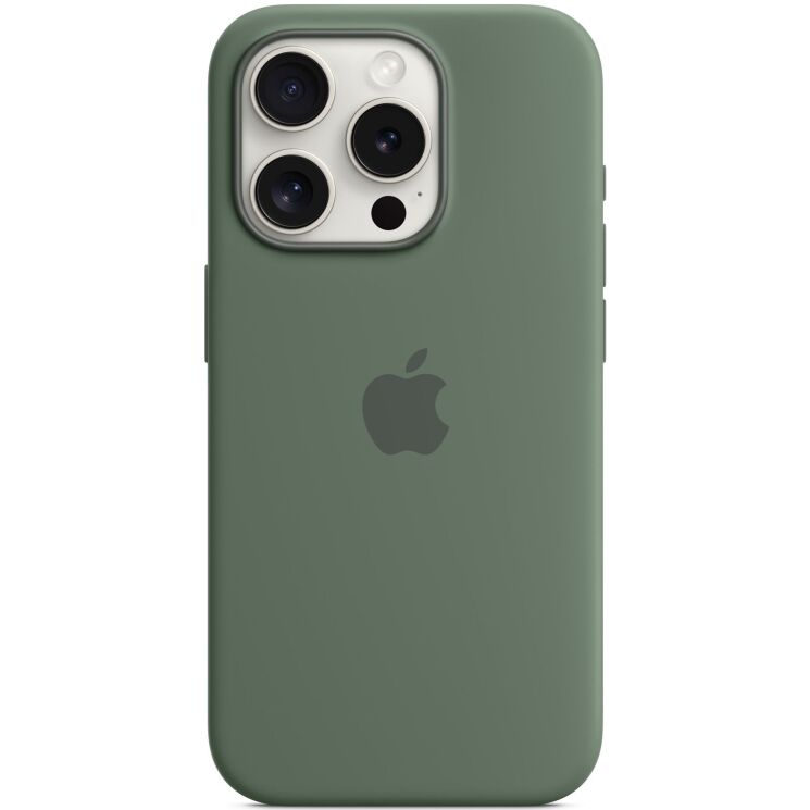 Защитный чехол Copiex Silicone Case with MagSafe для Apple iPhone 15 Pro - Cypress: фото 3 из 6