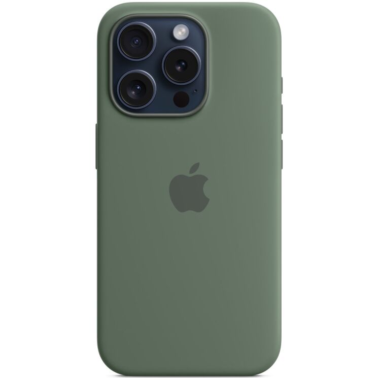 Защитный чехол Copiex Silicone Case with MagSafe для Apple iPhone 15 Pro - Cypress: фото 2 из 6