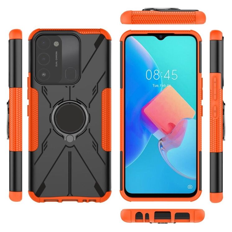 Защитный чехол Deexe Armor Bear для Tecno Spark Go 2022 (KG5m) - Orange: фото 6 из 23