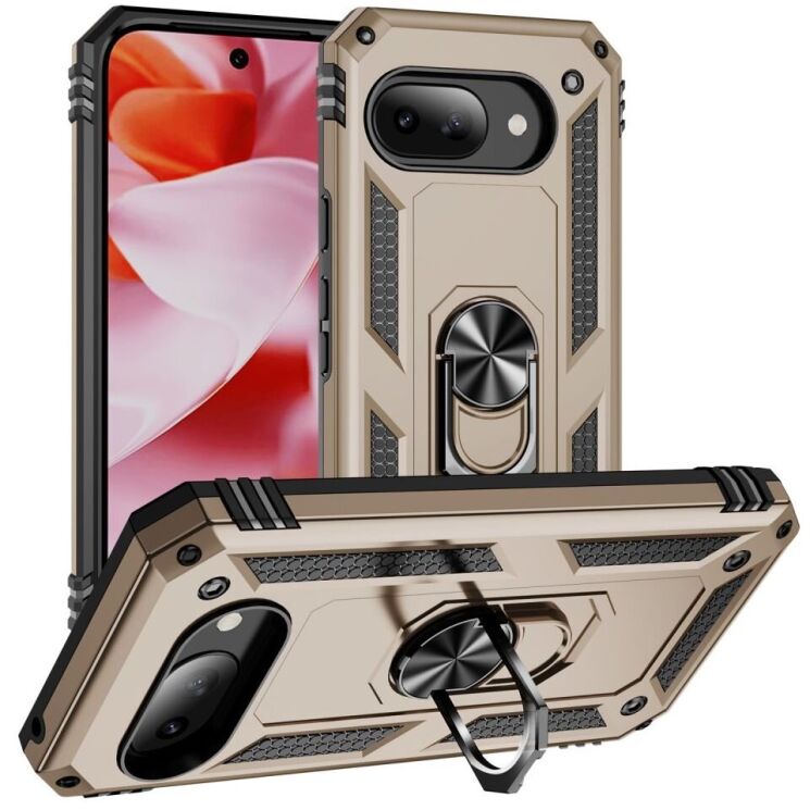 Защитный чехол Deexe Armor Case для Google Pixel 9a - Gold: фото 1 из 7