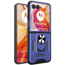 Защитный чехол Deexe Armor Case (FF) для Motorola Razr 50 Ultra - Blue: фото 1 из 10