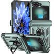 Защитный чехол Deexe Armor Case (FF) для Samsung Galaxy Flip 6 - Blackish Green (357528DG)