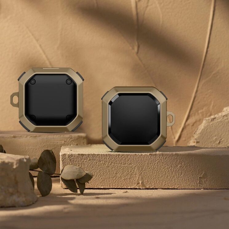 Захисний чохол Deexe Armor Cover для Samsung Galaxy Buds Live / Buds Pro / Buds 2 / Buds 2 Pro / Buds FE - Brown: фото 1 з 8