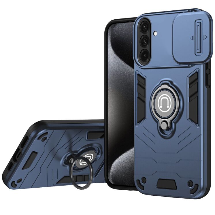 Защитный чехол Deexe Armor MagShield для Samsung Galaxy A37 (A376) - Blue: фото 1 из 7