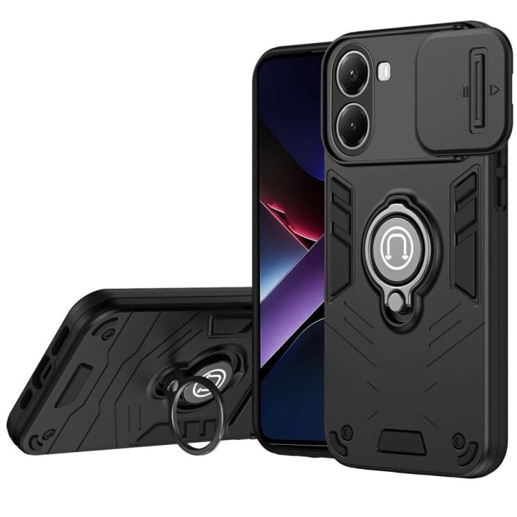 Захисний чохол Deexe Armor MagShield для Xiaomi Poco X7 Pro - Black: фото 1 з 7
