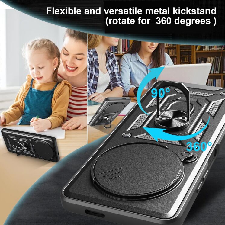Защитный чехол Deexe Armor Shield для Honor Magic 7 Lite - Black: фото 3 из 9