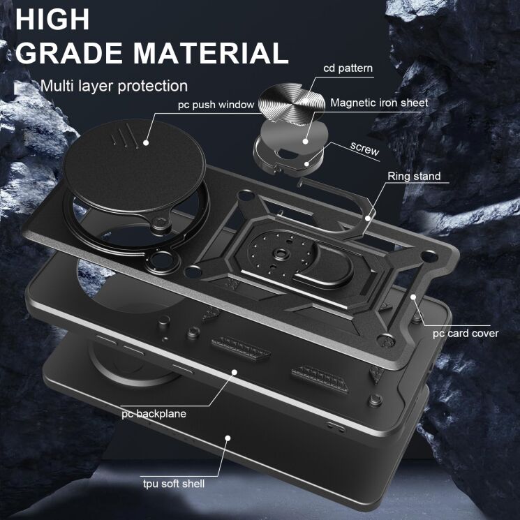 Защитный чехол Deexe Armor Shield для Honor Magic 7 Lite - Black: фото 5 из 9