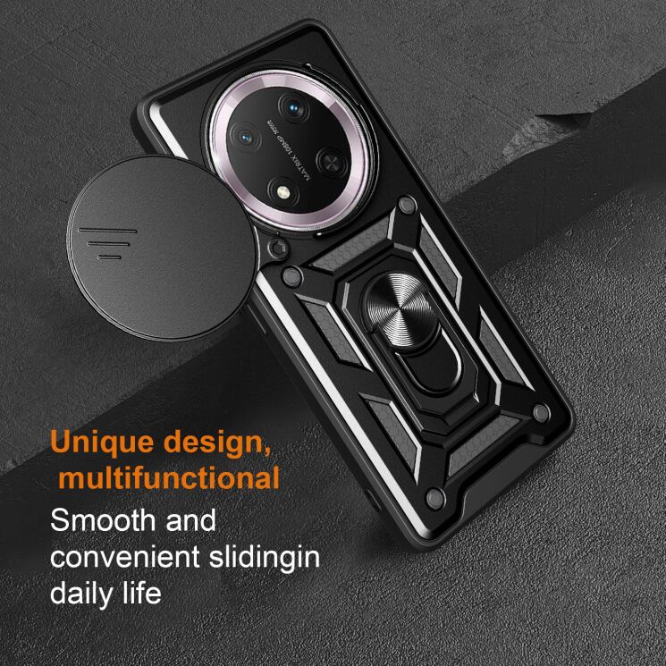 Защитный чехол Deexe Armor Shield для Honor Magic 7 Lite - Black: фото 8 из 9