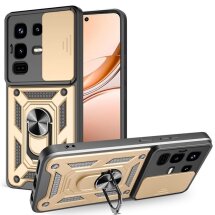 Захисний чохол Deexe Armor Shield для Infinix Note 50 Pro - Gold: фото 1 з 10