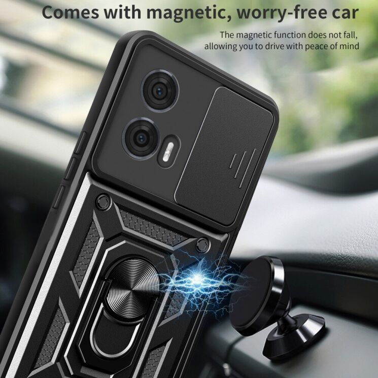 Защитный чехол Deexe Armor Shield для Motorola Edge 50 Fusion - Black: фото 5 из 7