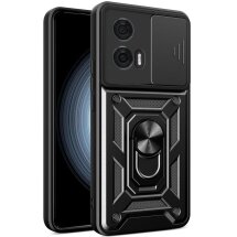 Защитный чехол Deexe Armor Shield для Motorola Edge 50 Fusion - Black: фото 1 из 7