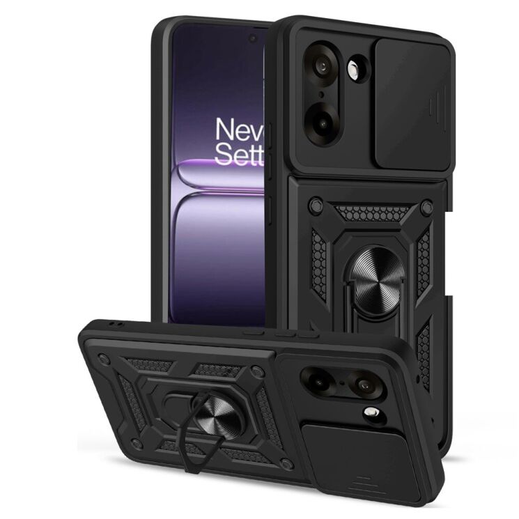 Защитный чехол Deexe Armor Shield для OnePlus Nord CE 5 / Ace 5 Racing - Black: фото 1 из 9