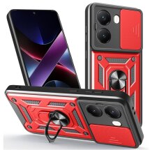 Захисний чохол Deexe Armor Shield для Xiaomi Poco X7 Pro - Red: фото 1 з 10