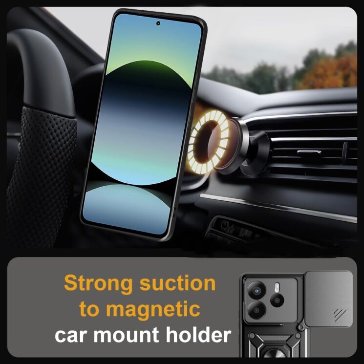 Защитный чехол Deexe Armor Shield для Xiaomi Redmi Note 14 4G - Black: фото 7 из 9