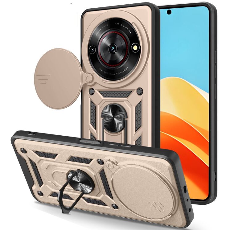 Защитный чехол Deexe Armor Shield для ZTE Nubia Focus - Gold: фото 1 из 11