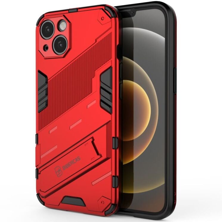 Защитный чехол Deexe Bibercas для Apple iPhone 13 - Red: фото 2 из 10