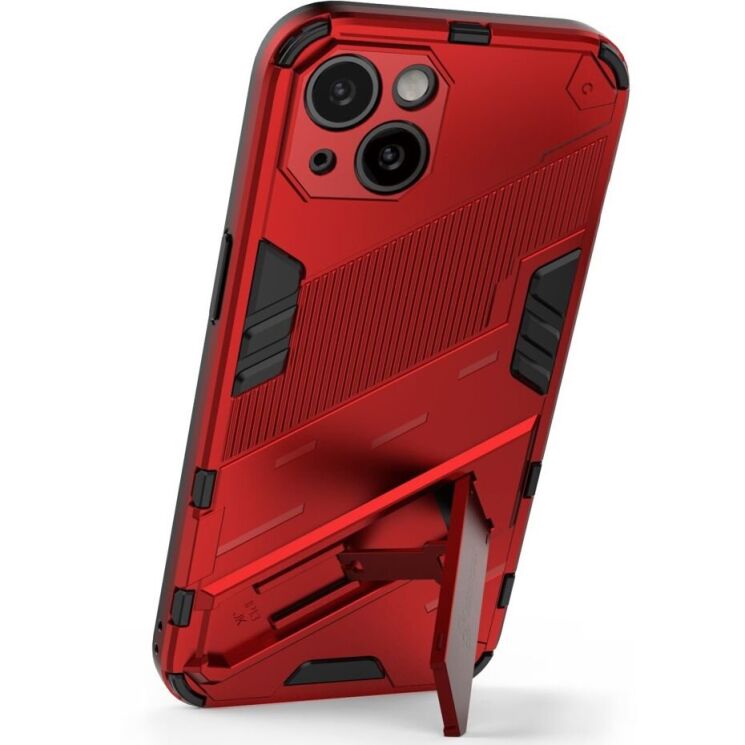Защитный чехол Deexe Bibercas для Apple iPhone 13 - Red: фото 3 из 10