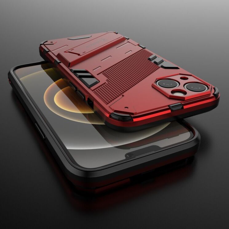 Защитный чехол Deexe Bibercas для Apple iPhone 13 - Red: фото 6 из 10
