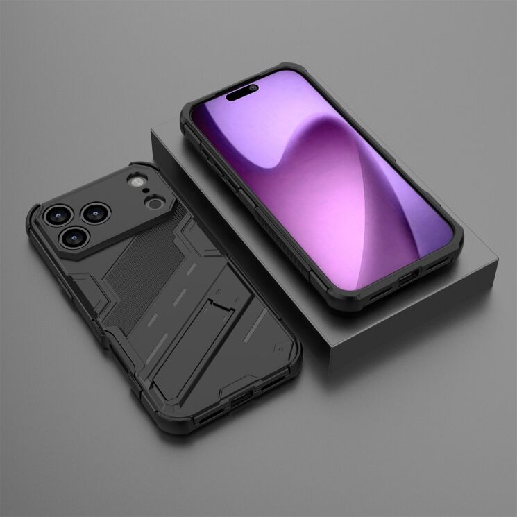 Захисний чохол Deexe Bibercas для Apple iPhone 17 Pro - Black: фото 4 з 6