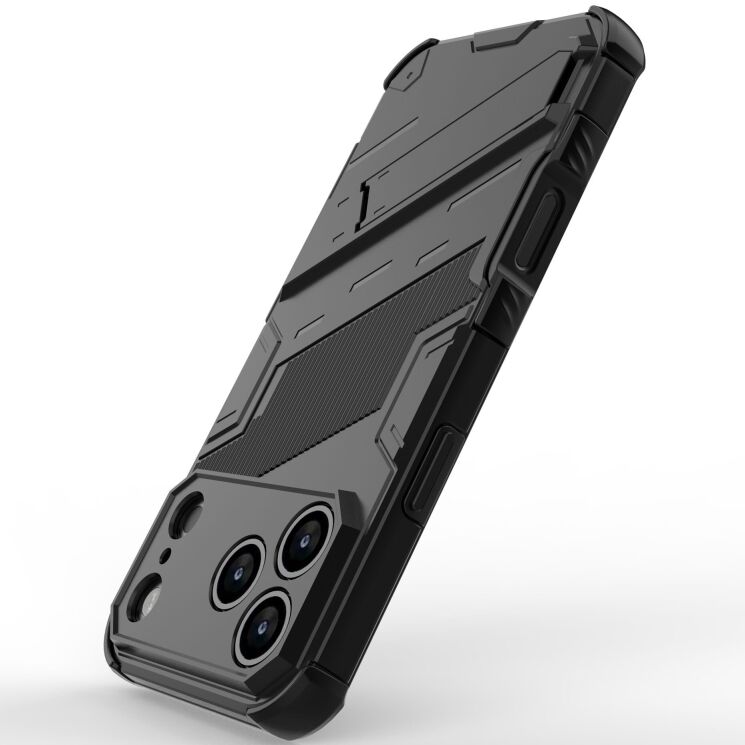 Захисний чохол Deexe Bibercas для Apple iPhone 17 Pro - Black: фото 3 з 6
