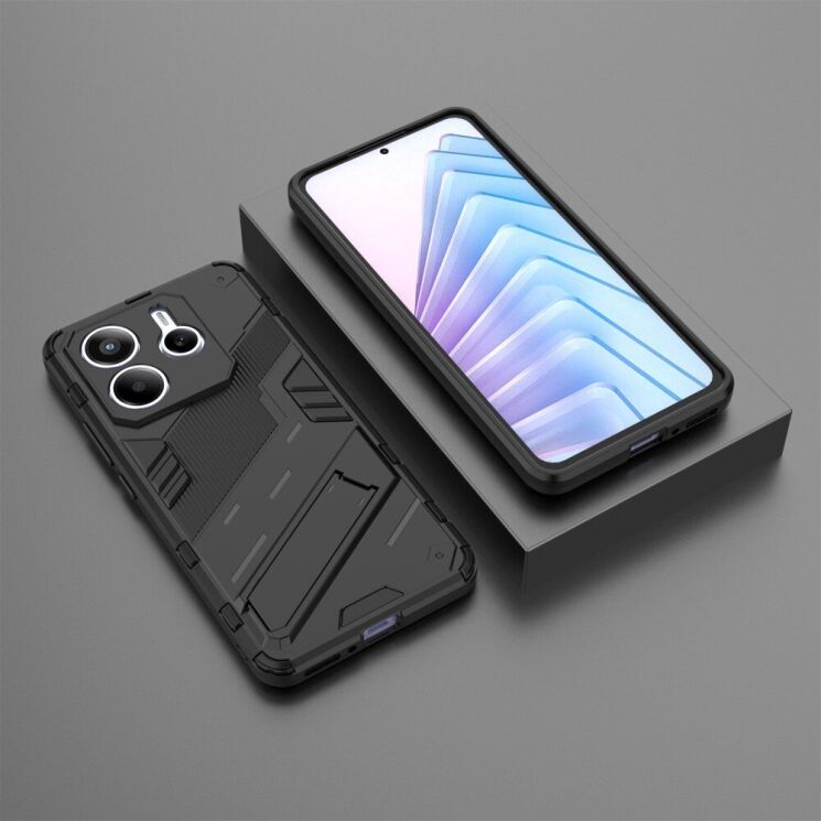 Захисний чохол Deexe Bibercas для Xiaomi Redmi Note 14 5G - Black: фото 5 з 5
