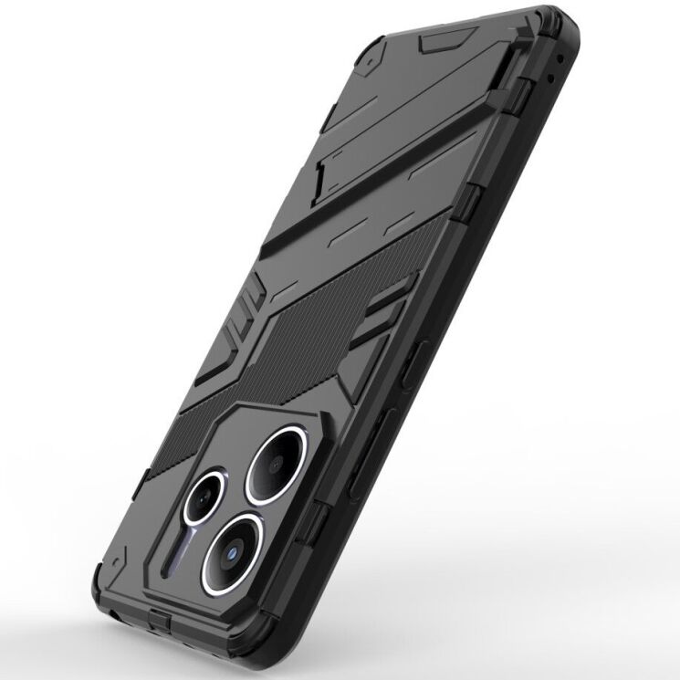 Захисний чохол Deexe Bibercas для Xiaomi Redmi Note 14 5G - Black: фото 2 з 5