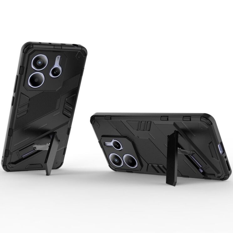 Захисний чохол Deexe Bibercas для Xiaomi Redmi Note 14 5G - Black: фото 3 з 5