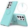 Защитный чехол Deexe Color Shell для Samsung Galaxy S21 Ultra (G998) - Baby Blue (300915TT)