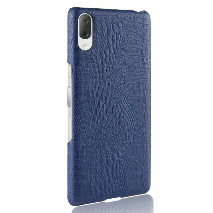 Защитный чехол Deexe Croco Style для Sony Xperia L3 - Blue: фото 4 из 4