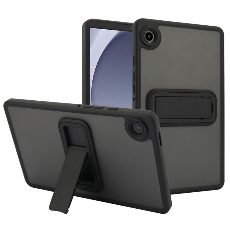 Защитный чехол Deexe Crystal Kickstand для Samsung Galaxy Tab A9 (X110/115) - Black: фото 1 из 12