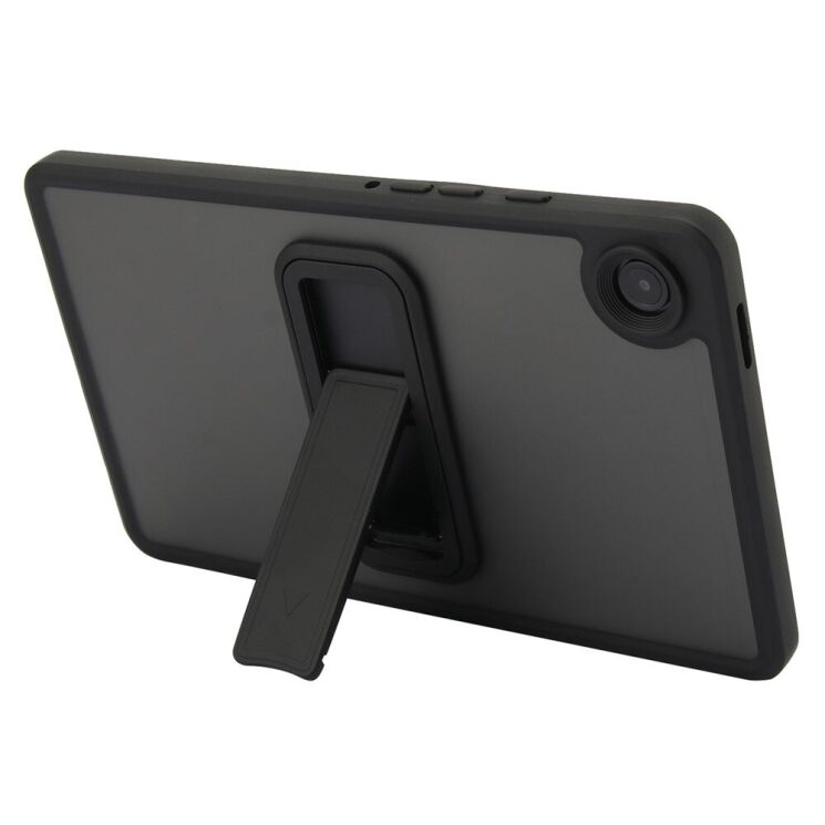 Защитный чехол Deexe Crystal Kickstand для Samsung Galaxy Tab A9 (X110/115) - Black: фото 2 из 12