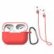 Захисний чохол Deexe Double Protect with Buckle для Apple AirPods Pro - Red (263212R). Фото 1 з 7