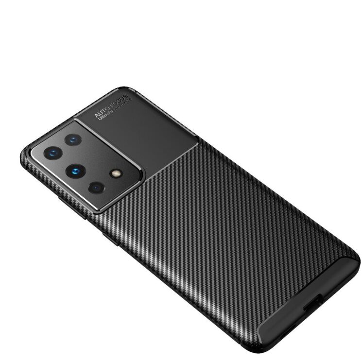 Защитный чехол Deexe Fusion для Samsung Galaxy S21 Ultra - Black: фото 2 из 17