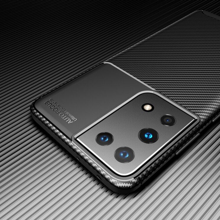 Защитный чехол Deexe Fusion для Samsung Galaxy S21 Ultra - Black: фото 17 из 17