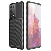 Защитный чехол Deexe Fusion для Samsung Galaxy S21 Ultra - Black: фото 1 из 17