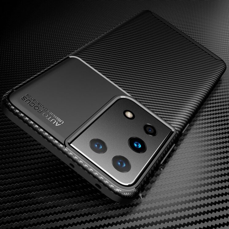 Защитный чехол Deexe Fusion для Samsung Galaxy S21 Ultra - Black: фото 11 из 17