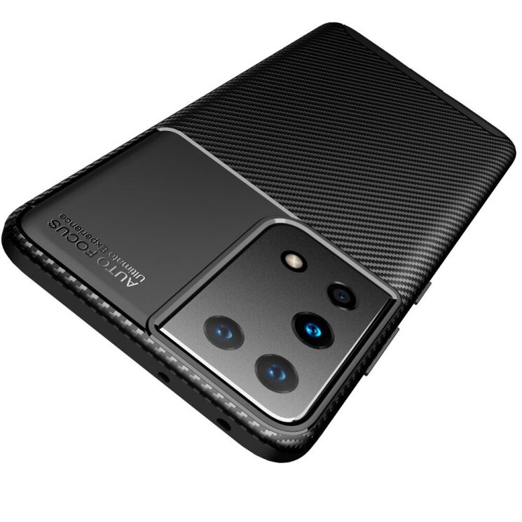 Защитный чехол Deexe Fusion для Samsung Galaxy S21 Ultra - Black: фото 3 из 17