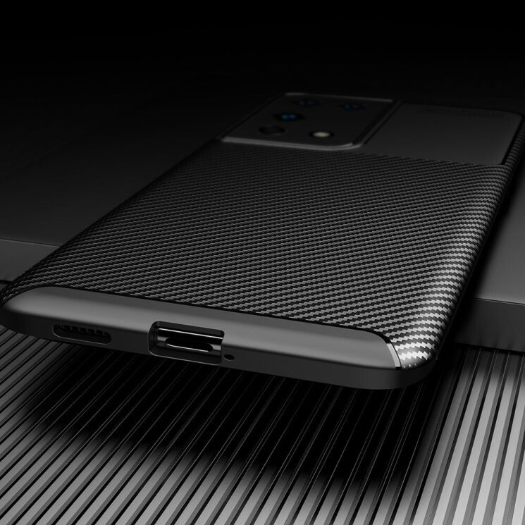 Защитный чехол Deexe Fusion для Samsung Galaxy S21 Ultra - Black: фото 13 из 17