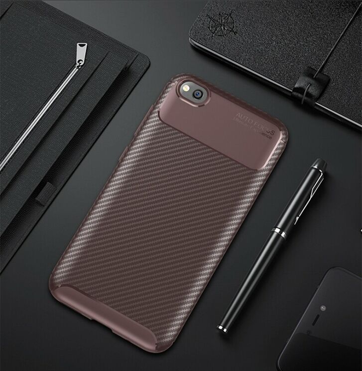Защитный чехол Deexe Fusion для Xiaomi Redmi Go - Brown: фото 2 из 11