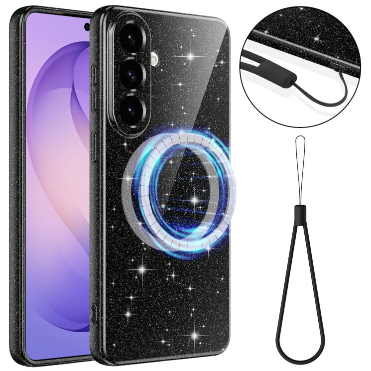 Защитный чехол Deexe Glitter Case with MagSafe для Samsung Galaxy A27 (A276) - Black (408642B) Защитный чехол Deexe Glitter Case with MagSafe для Samsung Galaxy A27 (A276) - Black: фото 1 из 8