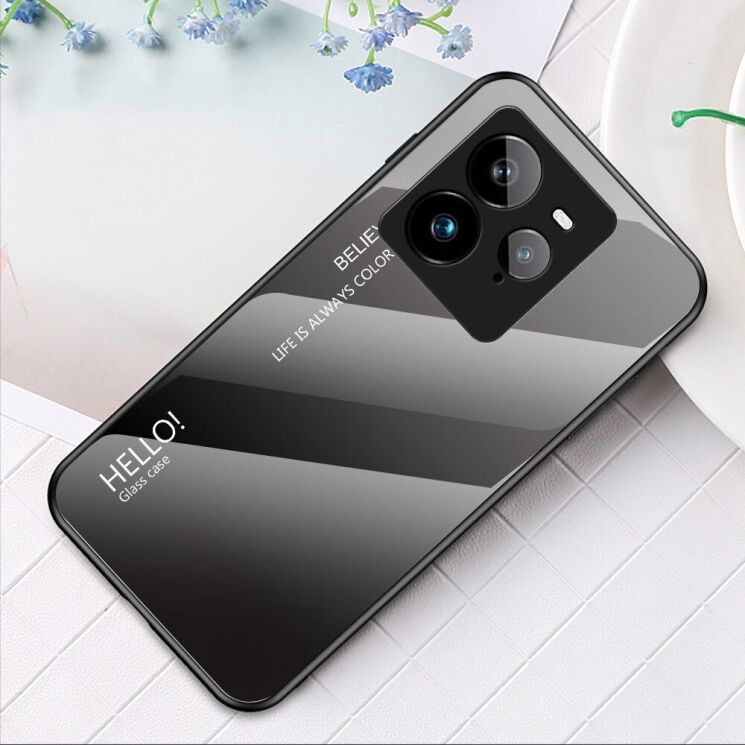 Защитный чехол Deexe Gradient Color для Realme GT 7 Pro - Black / Grey: фото 2 из 15