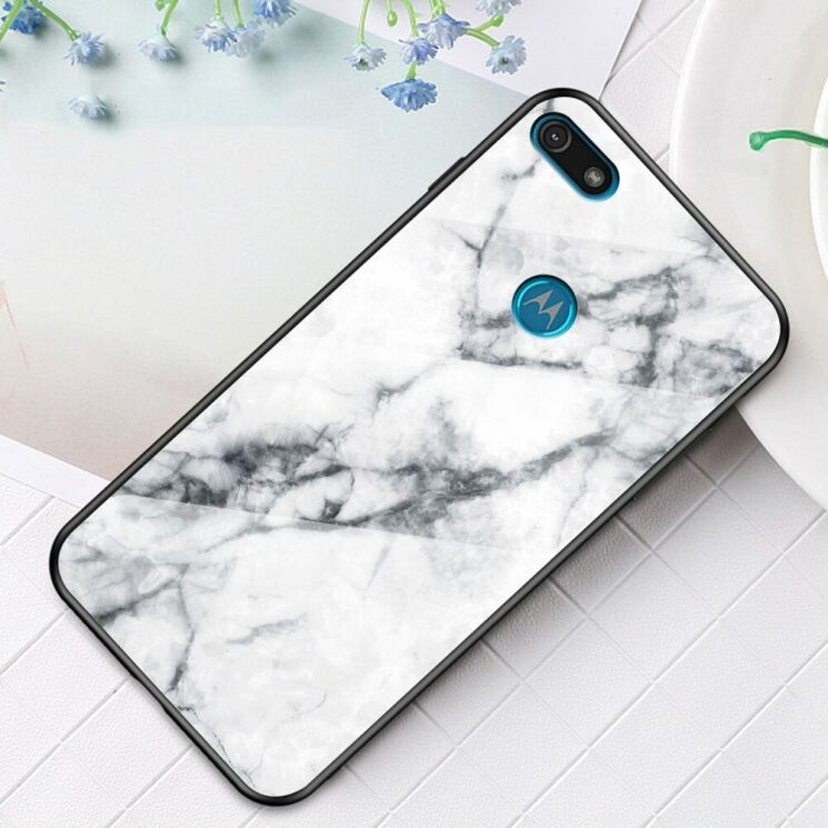 Чехол с рисунком Deexe Gradient Pattern для Motorola Moto E6 Play (XT2029) - White: фото 2 из 9