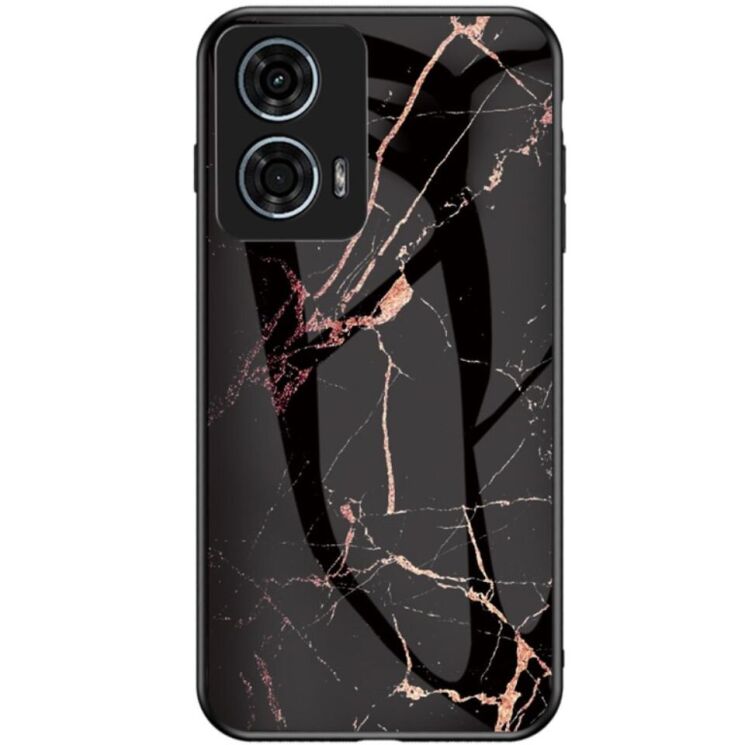 Защитный чехол Deexe Gradient Pattern для Motorola Moto G24 Power - Black / Gold: фото 1 из 8