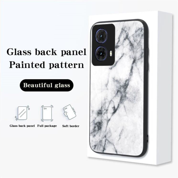 Захисний чохол Deexe Gradient Pattern для Motorola Moto G85 - White: фото 2 з 6