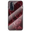 Защитный чехол Deexe Gradient Pattern для VIVO V20 SE - Red Marble (253800E)