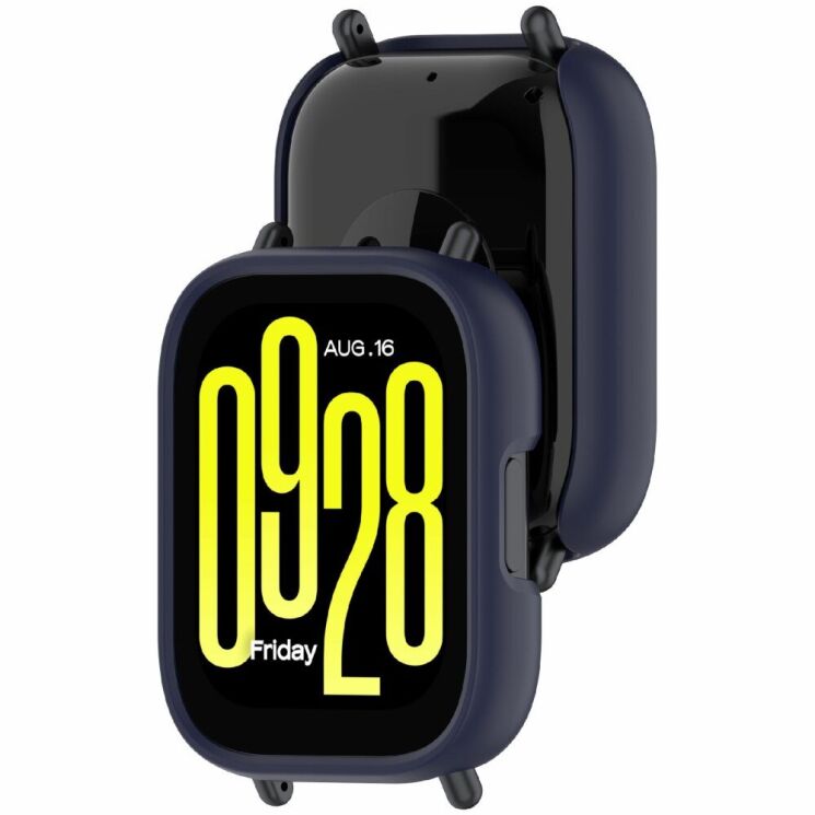 Защитный чехол Deexe Hollow Frame для Xiaomi Redmi Watch 5 Active - Midnight Blue: фото 3 из 6